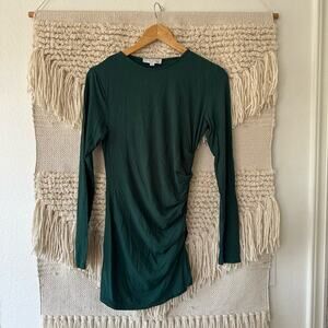 Marina Moscone Green Ruched Top